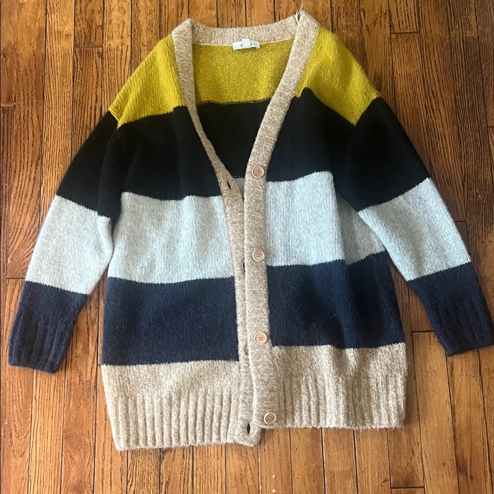 COS Multicolor Striped Cardigan